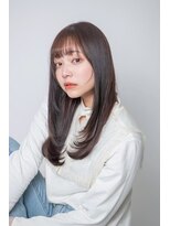 ルフュージュ バイ プロデュース 相模大野店(Refuge by Produce)&nbsp;チョコレートブラウン/レイヤーカット/ストレートロング