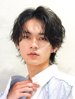 エリマ 横浜西口(elima) 横浜西口フェザーパーマフェザーショートセンターパート20代緩め