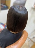 【髪質改善矯正】自然な丸みのあるボブスタイル