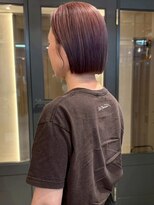 アトリエ(atelier.)&nbsp;カシスブラウン 大人ショート ぱつっとボブ 髪質改善 30代