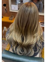 ヘアーサロン アトリエ(Hair salon ATORIE)&nbsp;ロングレイヤーブリーチカラーバレイヤージュグラデーション