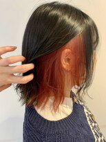 ルルバイアズール 草加店(LULU by azule)&nbsp;インナーカラー，レッド，塩基カラー【草加】