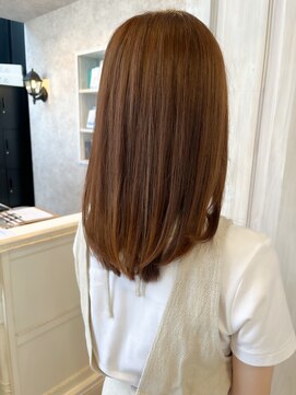 キャアリー(Caary) 福山人気髪質改善ストレート艶髪ダメージレスオレンジブラウン