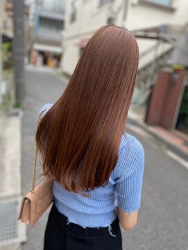 しなやかにまとまる髪質改善ブラウンカラー 【縮毛矯正  orin】