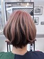 アピューズ ヘアー 梅田(Apiuz Hair)&nbsp;アンブレラカラーで、ヘアスタイルにアクセントをつけました