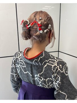 エルム 原宿 表参道(yelm) 【成人式ヘアセット/アレンジ】#ダブルカラー#ケアブリーチ