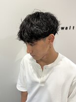 ウォルト(walt)&nbsp;栄 メンズ ルーズパーマ ゆるカールマッシュ