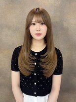 マシェリ バイ ハセ(ma cherie by HASE) 滋賀韓国レイヤー顔周りカット ブリーチなしダブルカラー
