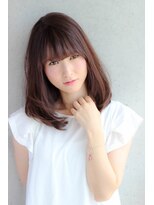 トータルビューティーステラ(TOTAL BEAUTY STELLA)&nbsp;大人可愛いミディアム重めAライン　眉下バング３０代　４０代
