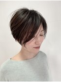大人かわいい前下がりナチュラルボブ/archive/アッシュブラウン