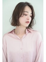 ジョエミバイアンアミ(joemi by Un ami) 《joemi 新宿》アッシュブラウンカラーで可愛い外ハネボブ 近江