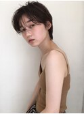 マニッシュショート_イメチェン,イヤリングカラー,ラベンダー