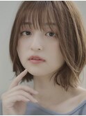 大人可愛い前髪あり外ハネボブ20代30代【AIN.表参道】川原大地