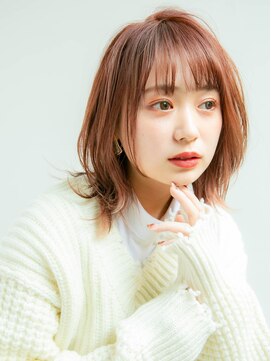 ロンド ルージュ 銀座店(Lond rouge) 暖色系カラーとレイヤーボブ