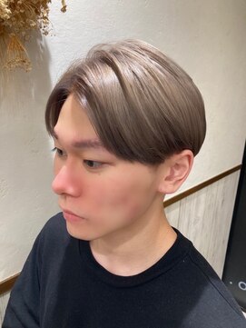 アドゥーノ(adn) 韓国風センターパート☆定番ミルクティー