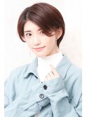 くびれショート　前髪なしショート　みみかけ