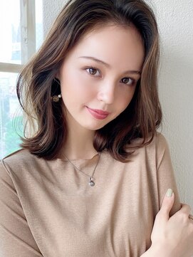 シルクレイ 吉祥寺店(Silk-lei) 大人かき上げフェザーバング小顔外ハネボブ20代30代吉祥寺