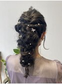 【 tomona 】ヘアセット あみおろしアレンジ