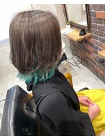 バカンス(VACANCES)&nbsp;ミディアムウルフ　インナーグリーン