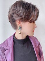 【morio原宿】ニュアンスショートパーマ　ハンサムショート