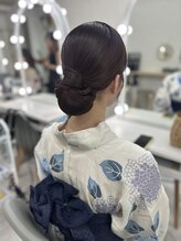 ラモ(RAMO) 浴衣に合う艶々シニヨン