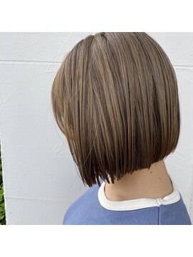 モリオフロムロンドン 泉南店(morio FROM LONDON) ミルクティーベージュ×ミニボブ［AYAKA］