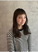 オン眉×ゆるウェーブ