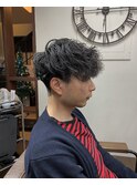 波巻きパーマ