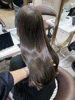 ロンド レア 天神大名店(Lond Le’a)&nbsp;天神大名ダブルカラーオリーブグレージュレイヤーカット髪質改善