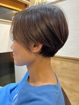 スクエアウーノ 博多(SQUARE＊UNO HAKATA)&nbsp;大人ショート　丸みショート　顔周りカット　艶感　ブラウン