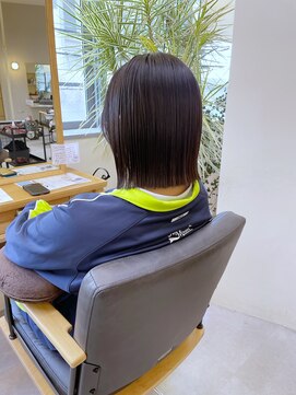 ヘアーポケット リタ(HAIR POCKET ritta) 切りっぱなしボブ　× ダメージレスストレート