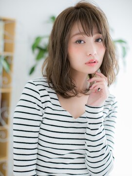 プリモア サロン ハナレ 綾瀬(primoA salon HANARE) 綾瀬/髪質改善/カーキベージュ×波巻き大人ガーリー♪i