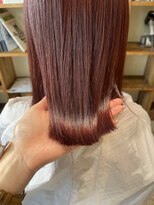 フーコー 下関店(fuhcoh) ピンクレッド パツっとボブ