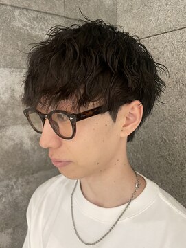 ニアウ 伊勢崎連取店(Niau) メンズマッシュツイストスパイラルパーマメンズパーマ