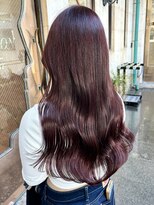 ラグーン 原宿 表参道(LAGOON)&nbsp;【LAGOON】ブリーチなしダブルカラー♪秋冬カラーワインレッド