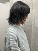 ＊くせ毛風ボブアンニュイ時短くせ毛カット前髪あり30代40代1