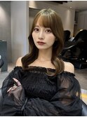 シルキーベージュ×くびれヘア【韓国ヘア/顔周りレイヤー】