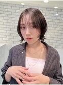 大人ミニボブフェイスレイヤー前髪あり切りっぱなしK20250308