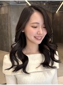 レイヤー/カーテンバング/巻き髪/ワンホン/大人可愛い