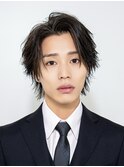 韓国カルマパーマフェザーショートセンターパートシャドウパーマ