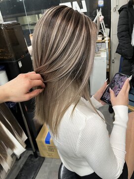 ラフ(LAFF) #着物#メルティーカラー#フェミニンロング#ウェーブミディアム