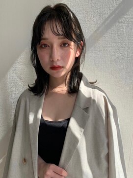 レベッカ(REBECCＡ by CURACION) グレージュ×シースルーバング