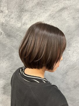 ヘアーエバリーズ(hair Everies) 艶感ブラウンボブ