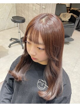 ヴァネッサ VANESSA ブリーチなしでピンクブラウンカラー!/吉川沙知