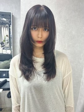 ザシェノンウメダ(THA CHAINON UMEDA) イメチェン/ピンクベージュ/アンブレラカラー/前髪/心斎橋