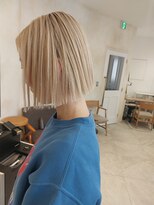 カムバイネオリーブ 溝の口店(Cam by neolive) ☆ホワイトミルクティーベージュ・きりっぱなしボブ☆