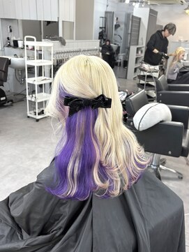 シェイロ(Cielro) 【ホワイトブロンド×パープルカラー】SAKI