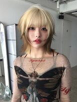 イル 天神大名店(ill)&nbsp;【ill】抜きっぱなしブロンド×裾カラーデザイン