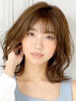 アビエクレール 河内花園(abije claire) ナチュラルな外ハネミディ★20代30代50代 髪質改善