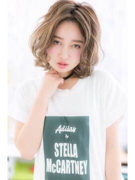 ミック ヘアアンドメイク アップ 駒込店(miq Hair&Make up) 外国人風シークレットハイライトオンブレオリーブカラー